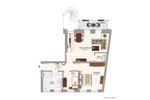 Etagenwohnung Magdeburg Beyendorf-Sohlen - 3 Zimmer, 76 m&sup2;, 644&euro; | Angebot:24859088