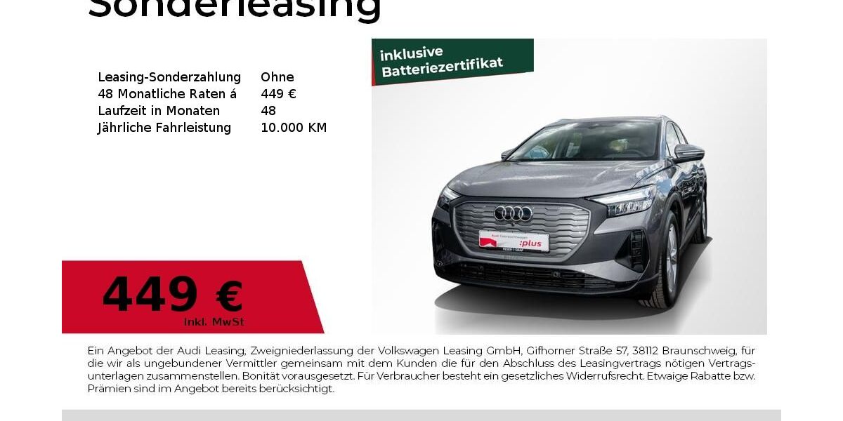 Audi Q4 e-tron 21.112 km 41.940 &euro; Magdeburg 39126