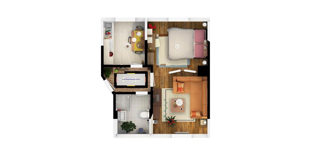 Dachgeschoßwohnung Schönebeck (Elbe) - 1 Zimmer, 37 m&sup2;, 343&euro; | Angebot:26561584
