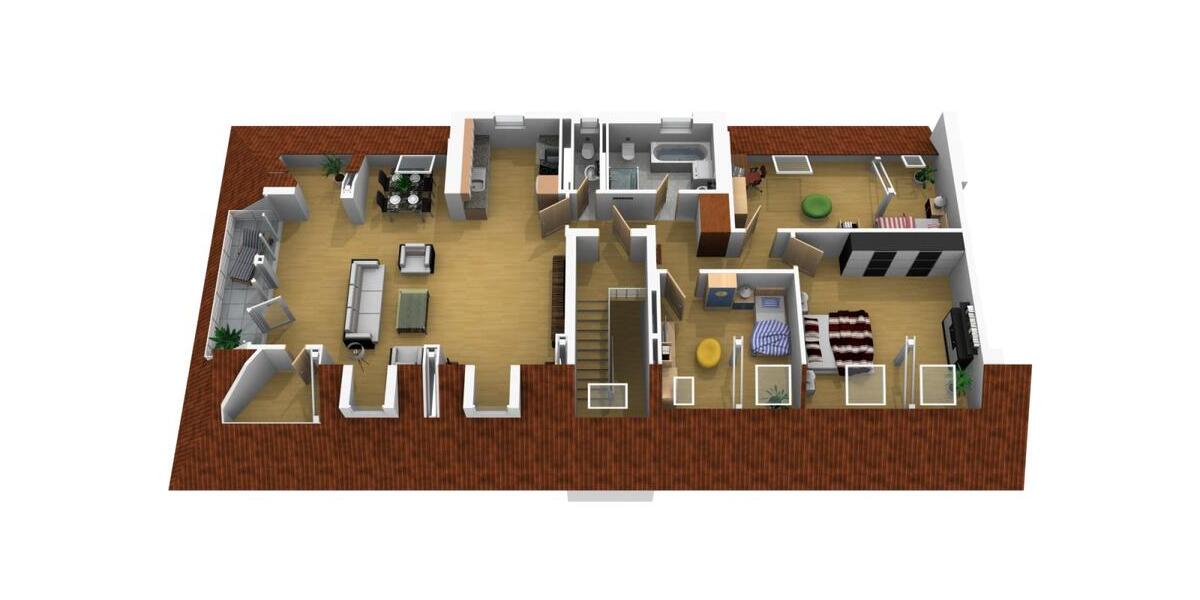 Dachgeschoßwohnung Magdeburg Nordwest - 4 Zimmer, 124 m&sup2;, 1.364&euro; | Angebot:24255460