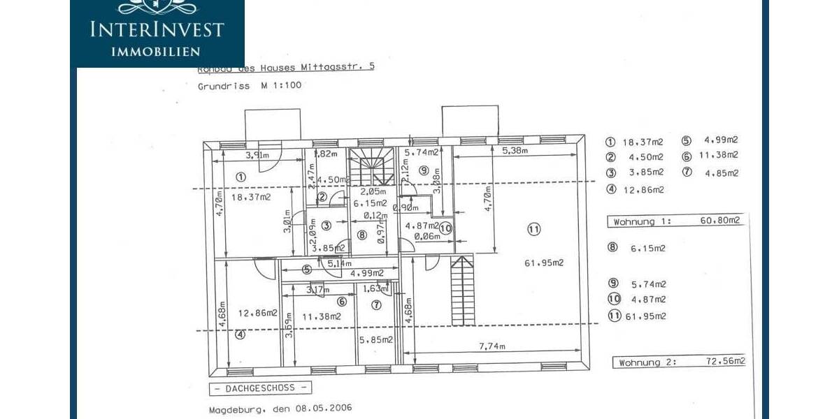 Mehrfamilienhaus, Wohnhaus Magdeburg Neue Neustadt - 870.000&euro; | Angebot:26569011