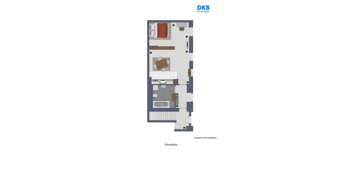 Etagenwohnung Magdeburg Brückfeld - 1 Zimmer, 41 m&sup2;, 410&euro; | Angebot:27650168