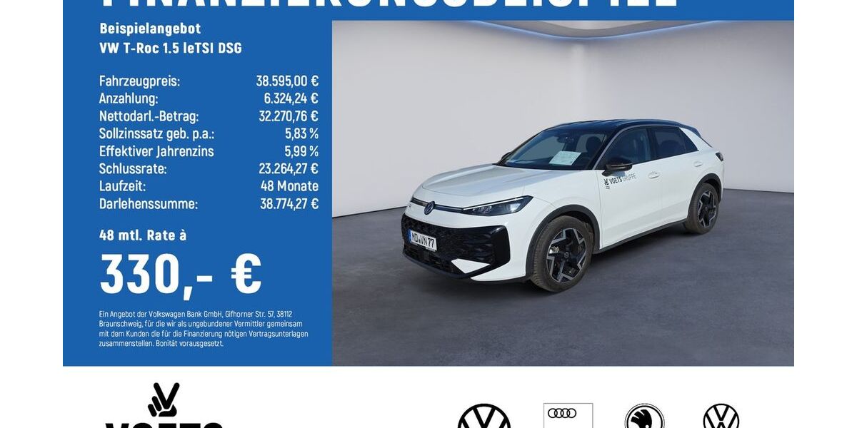 VW T-Roc 16.000 km 37.595 &euro; Magdeburg 39126