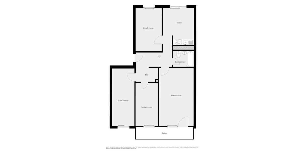 Etagenwohnung Magdeburg Alt Olvenstedt - 4 Zimmer, 82 m&sup2;, 433&euro; | Angebot:26086764