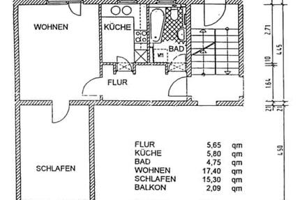 Wohnung Magdeburg Alte Neustadt - 2 Zimmer, 51 m&sup2;, 357&euro; | Angebot:25614512