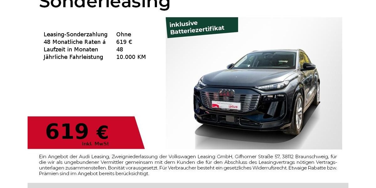 Audi Q6 e-tron 7.057 km 62.940 &euro; Magdeburg 39126