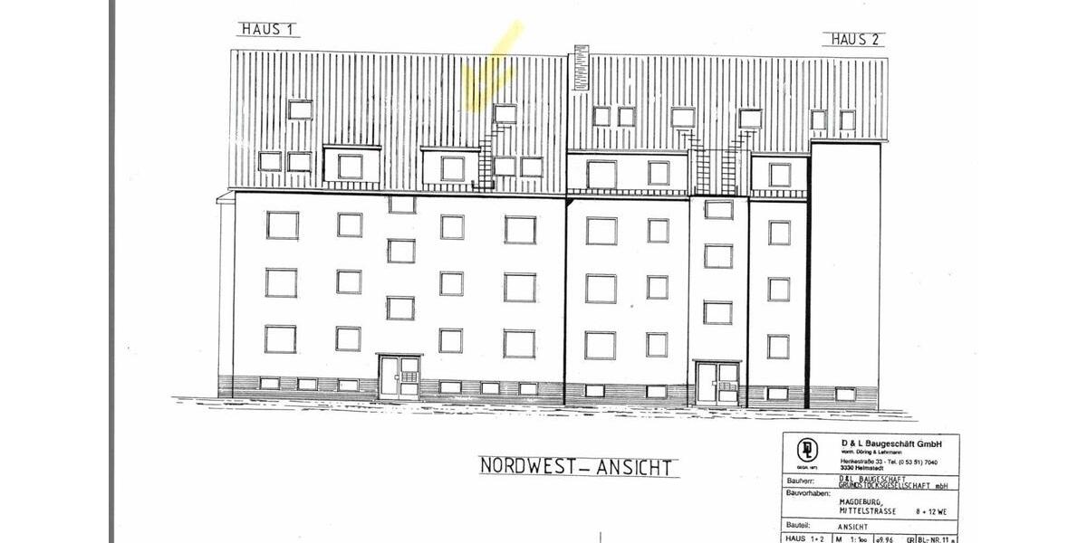 Dachgeschoßwohnung Magdeburg Brückfeld - 3.5 Zimmer, 86 m&sup2;, 605&euro; | Angebot:24918549