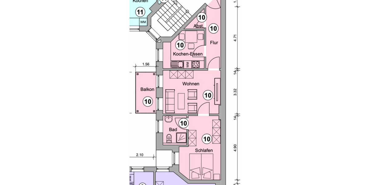 Wunderschön renoviertes Penthouse in bester Lage Sudenburgs 2 zimmer