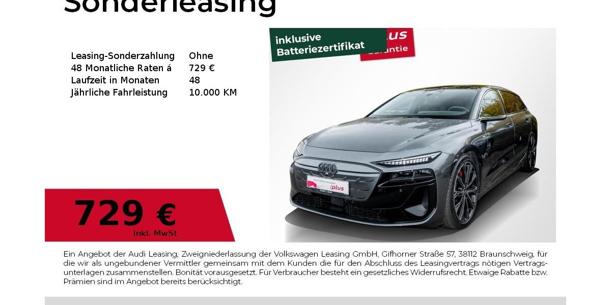 Audi A6 e-tron 6.702 km 81.990 &euro; Magdeburg 39126