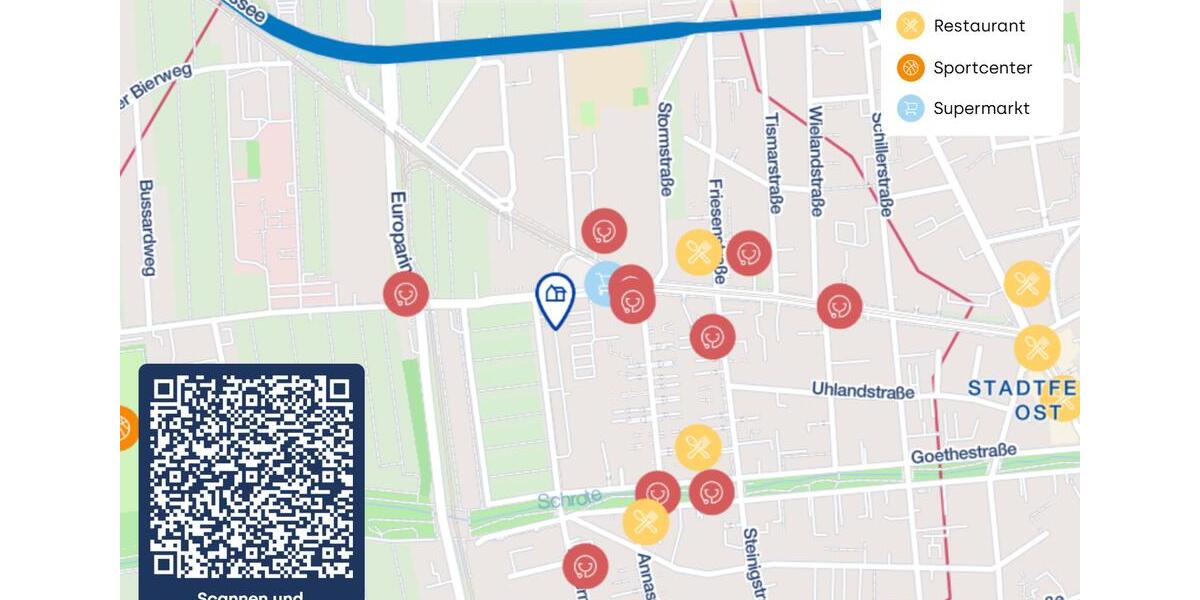 Dachgeschoßwohnung Magdeburg Nordwest - 3 Zimmer, 61 m&sup2;, 341&euro; | Angebot:24810970