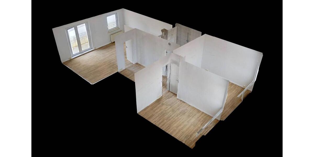 Etagenwohnung Magdeburg Hopfengarten - 3 Zimmer, 57 m&sup2;, 350&euro; | Angebot:24862408