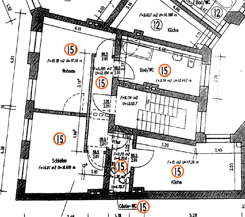 Wohnung zum Mieten in Magdeburg 400 € 63.21 m² 2 zimmer