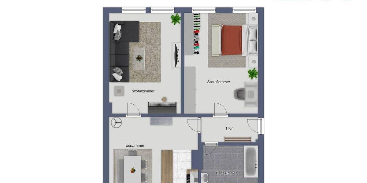 Zimmer Magdeburg Neue Neustadt - 2 Zimmer, 57 m&sup2;, 369&euro; | Angebot:25739871