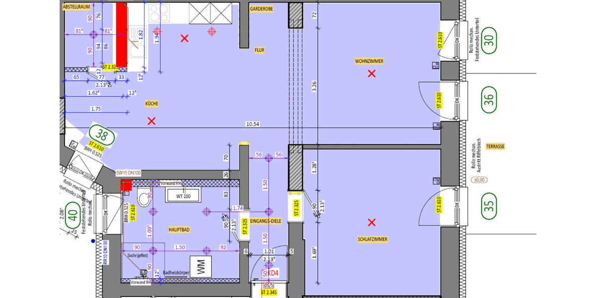 Erdgeschoßwohnung Magdeburg Leipziger Straße - 2 Zimmer, 76 m&sup2;, 675&euro; | Angebot:25540630
