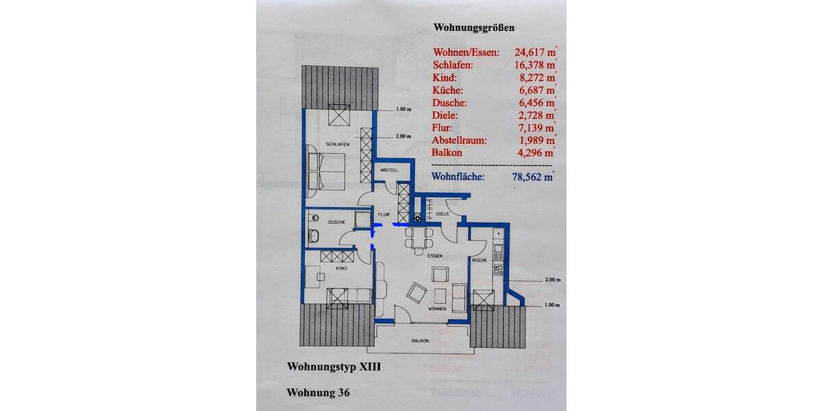 Dachgeschoßwohnung Magdeburg Ottersleben - 3 Zimmer, 79 m&sup2;, 761&euro; | Angebot:26021685