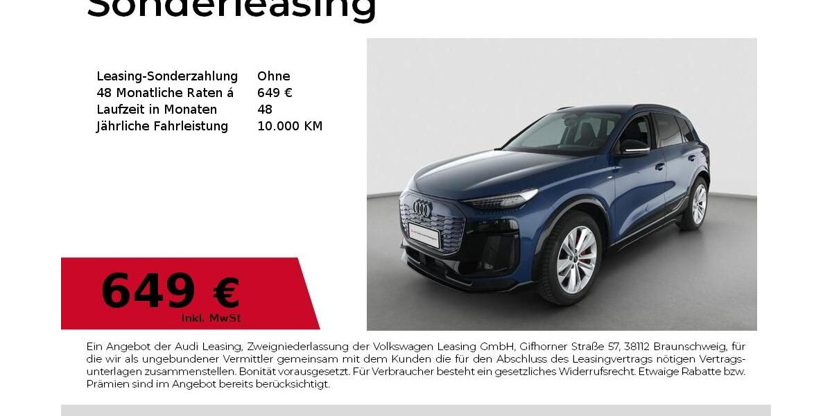 Audi Q6 e-tron 9.765 km 64.990 &euro; Magdeburg 39126