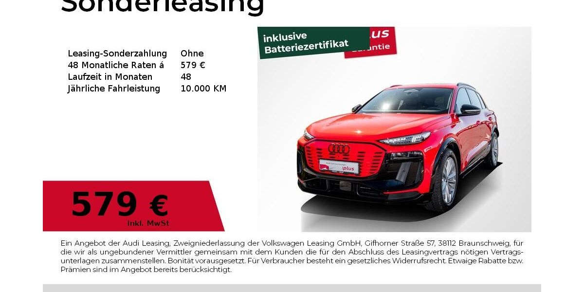 Audi Q6 e-tron 16.951 km 61.940 &euro; Magdeburg 39126