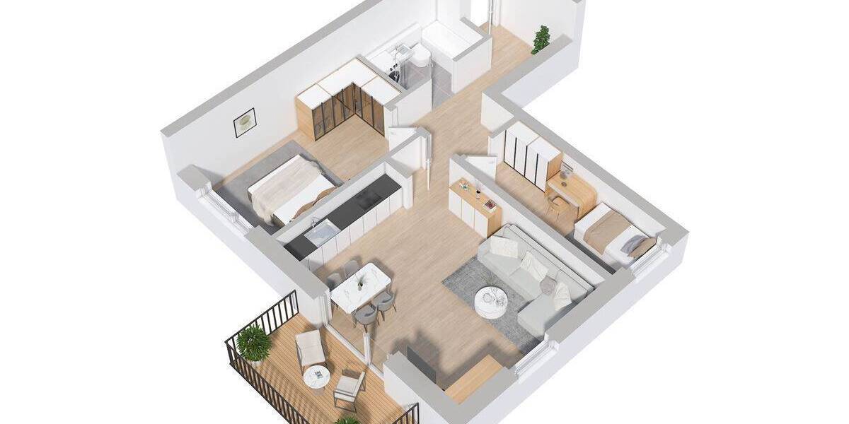 Etagenwohnung Magdeburg Fermersleben - 3 Zimmer, 269.000&euro; | Angebot:25957492