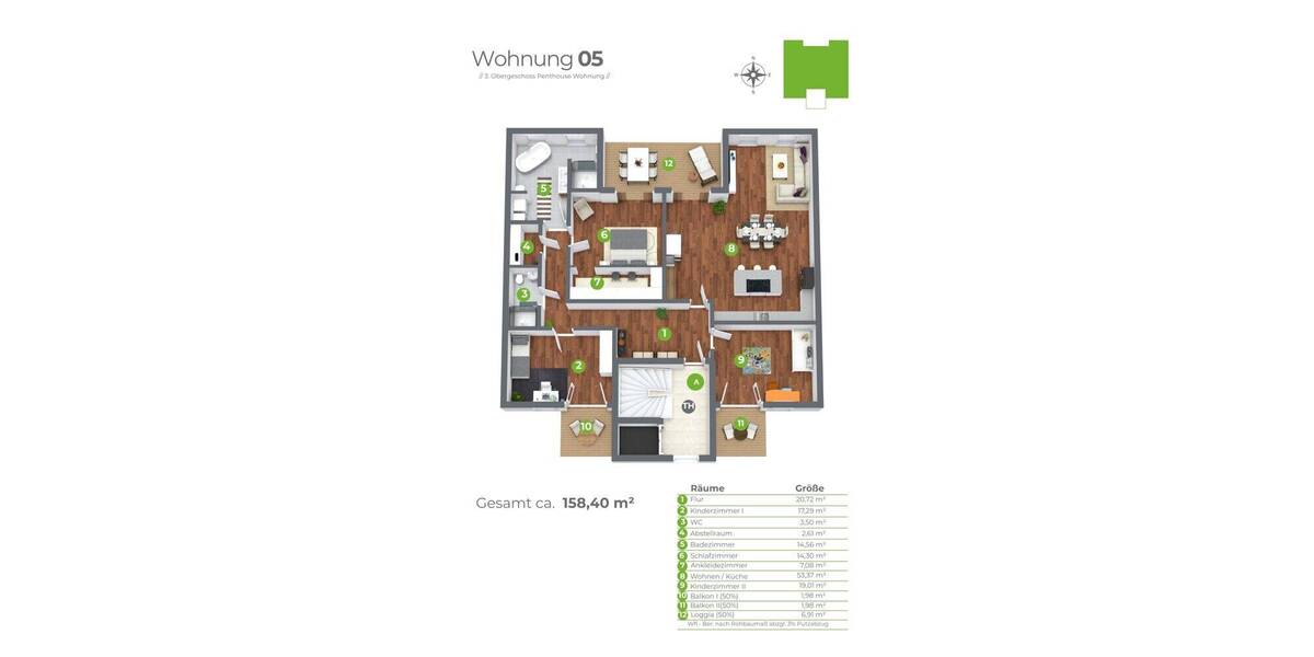 Etagenwohnung Magdeburg / Stadtfeld Ost Stadtfeld Ost - 4 Zimmer, 158 m&sup2;, 780.200&euro; | Angebot:26779828
