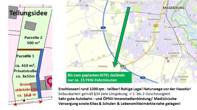 Grundstück zu verkaufen in Magdeburg 150.000 € 410 m²