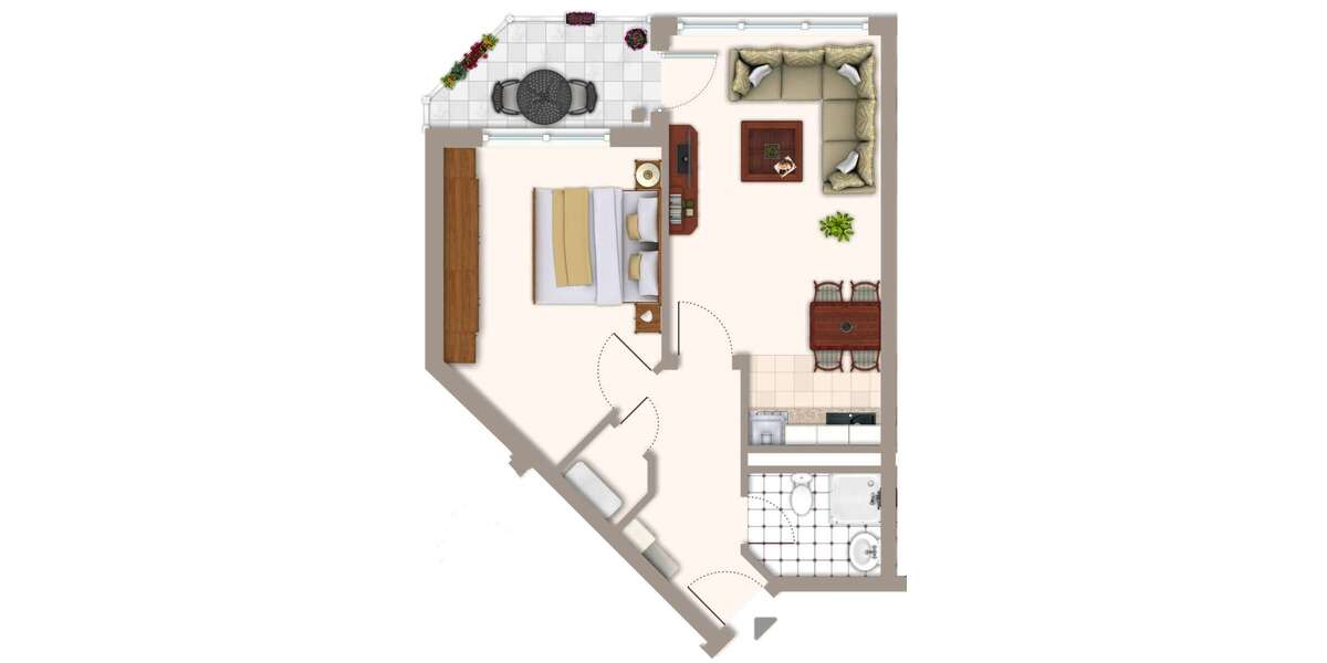 Etagenwohnung Magdeburg Hopfengarten - 2 Zimmer, 50 m&sup2;, 455&euro; | Angebot:27729460