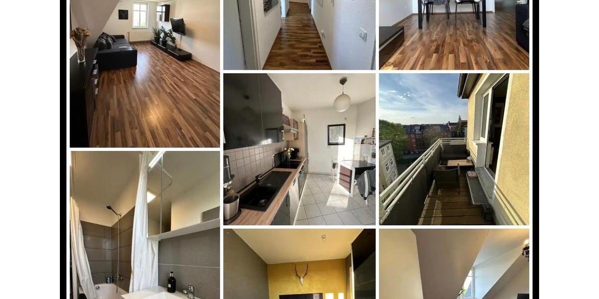 Dachgeschoßwohnung Magdeburg Nordwest - 3 Zimmer, 80 m&sup2;, 800&euro; | Angebot:26039580