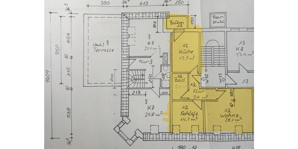 Dachgeschoßwohnung Magdeburg Leipziger Straße - 2 Zimmer, 64 m&sup2;, 570&euro; | Angebot:26038641