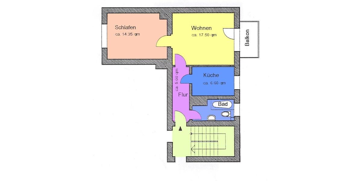 Erdgeschoßwohnung Schönebeck (Elbe) - 2 Zimmer, 48 m&sup2;, 299&euro; | Angebot:26364222
