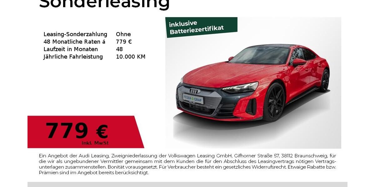 Audi e-tron GT 23.664 km 49.940 &euro; Magdeburg 39126