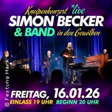 Kneipenkonzert: Simon Becker & Band | FSK18 16.01.2026 Festung Mark