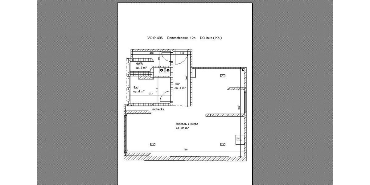 Dachgeschoßwohnung Schönebeck (Elbe) - 1 Zimmer, 44 m&sup2;, 350&euro; | Angebot:21604634
