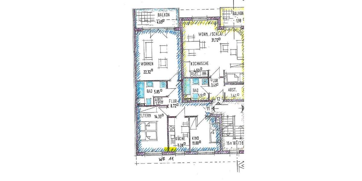 Dachgeschoßwohnung Magdeburg Neue Neustadt - 3 Zimmer, 73 m&sup2;, 149.000&euro; | Angebot:27666678