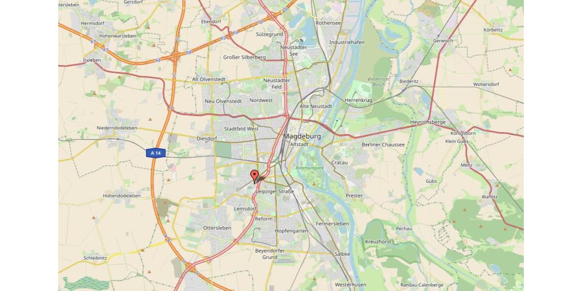 Etagenwohnung Magdeburg Leipziger Straße - 2 Zimmer, 61 m&sup2;, 800&euro; | Angebot:25273004