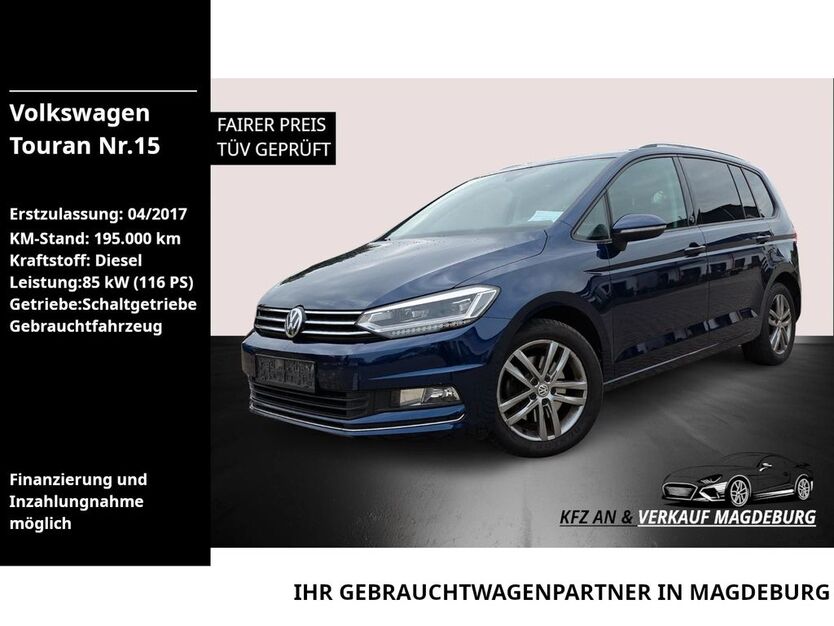 VW Touran 195.000 km 10.990 € Magdeburg 39118