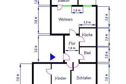 Wohnung Magdeburg Sudenburg - 4 Zimmer, 66 m&sup2;, 448&euro; | Angebot:26183066