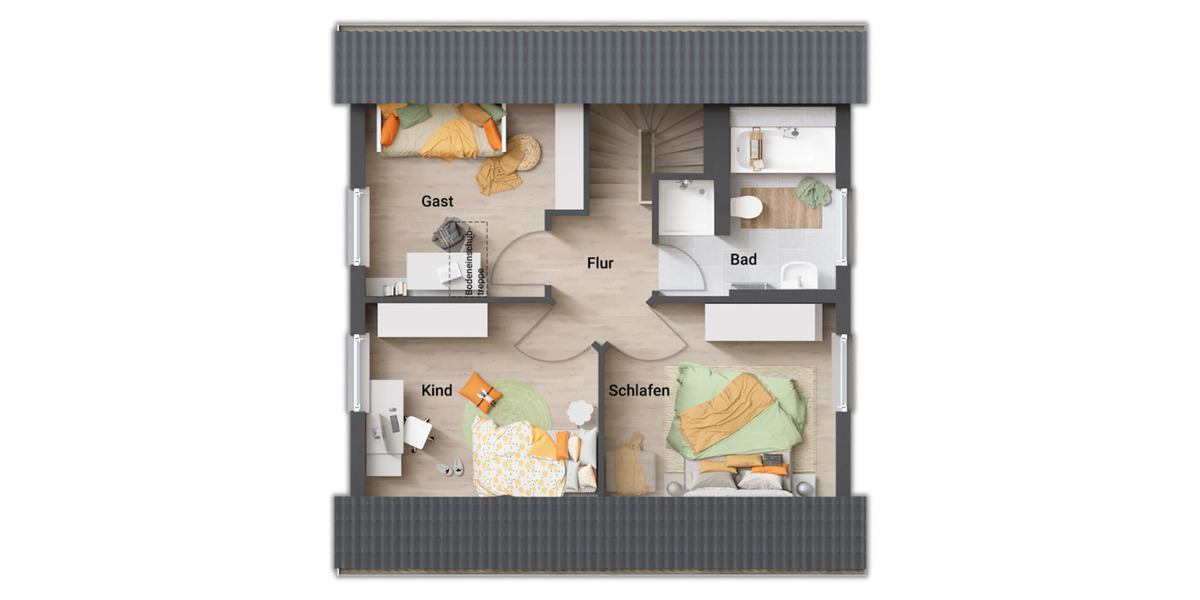 Bungalow Dodendorf Dodendorf - 4 Zimmer, 100 m&sup2;, 339.238&euro; | Angebot:25777633