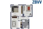 Etagenwohnung Magdeburg Brückfeld - 3 Zimmer, 72 m&sup2;, 479&euro; | Angebot:25919972