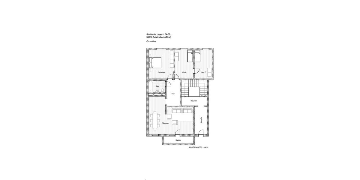 Etagenwohnung Schönebeck (Elbe) - 4 Zimmer, 65 m&sup2;, 429&euro; | Angebot:26130062