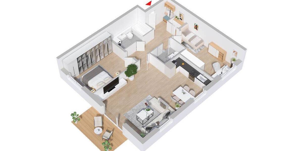 Etagenwohnung Magdeburg Fermersleben - 3 Zimmer, 388.000&euro; | Angebot:25957493