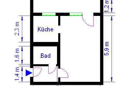 Wohnung Magdeburg Neu Olvenstedt - 1 Zimmer, 36 m&sup2;, 200&euro; | Angebot:25271007