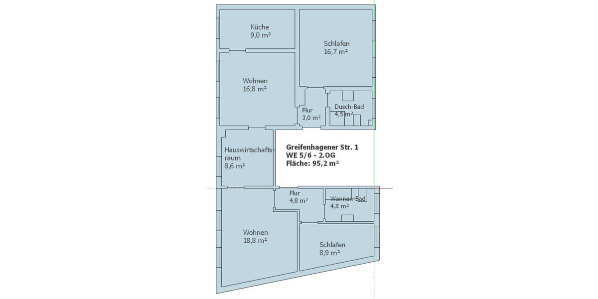 Dachgeschoßwohnung Magdeburg Beyendorf-Sohlen - 4 Zimmer, 96 m&sup2;, 595&euro; | Angebot:25882965