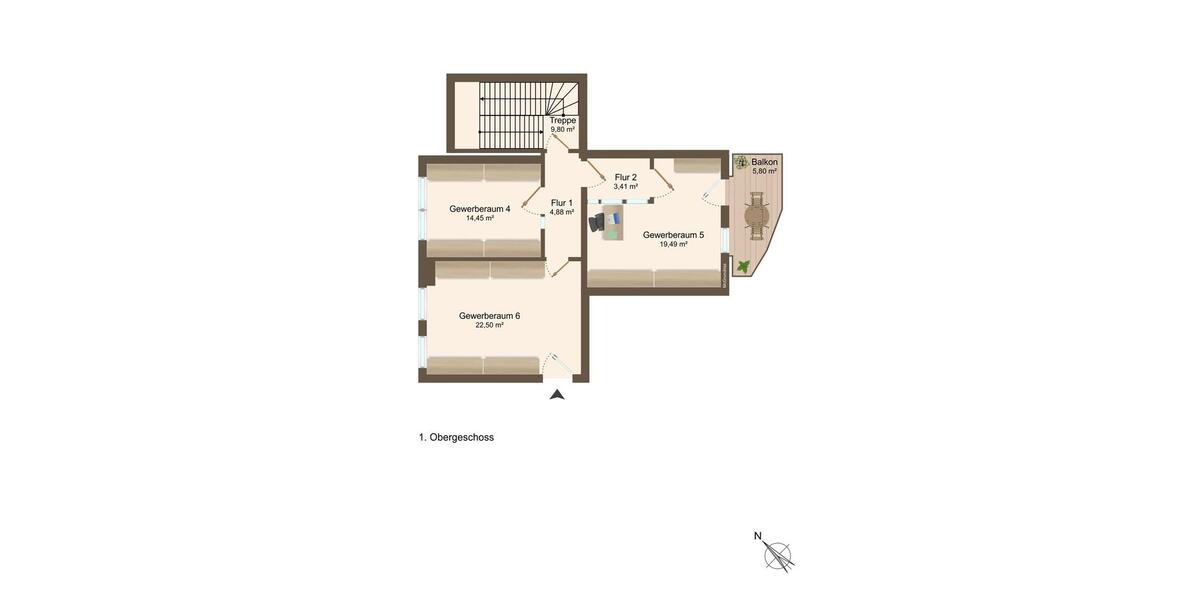 Gewerbeobjekt Magdeburg Neue Neustadt - 1.268&euro; | Angebot:26297378
