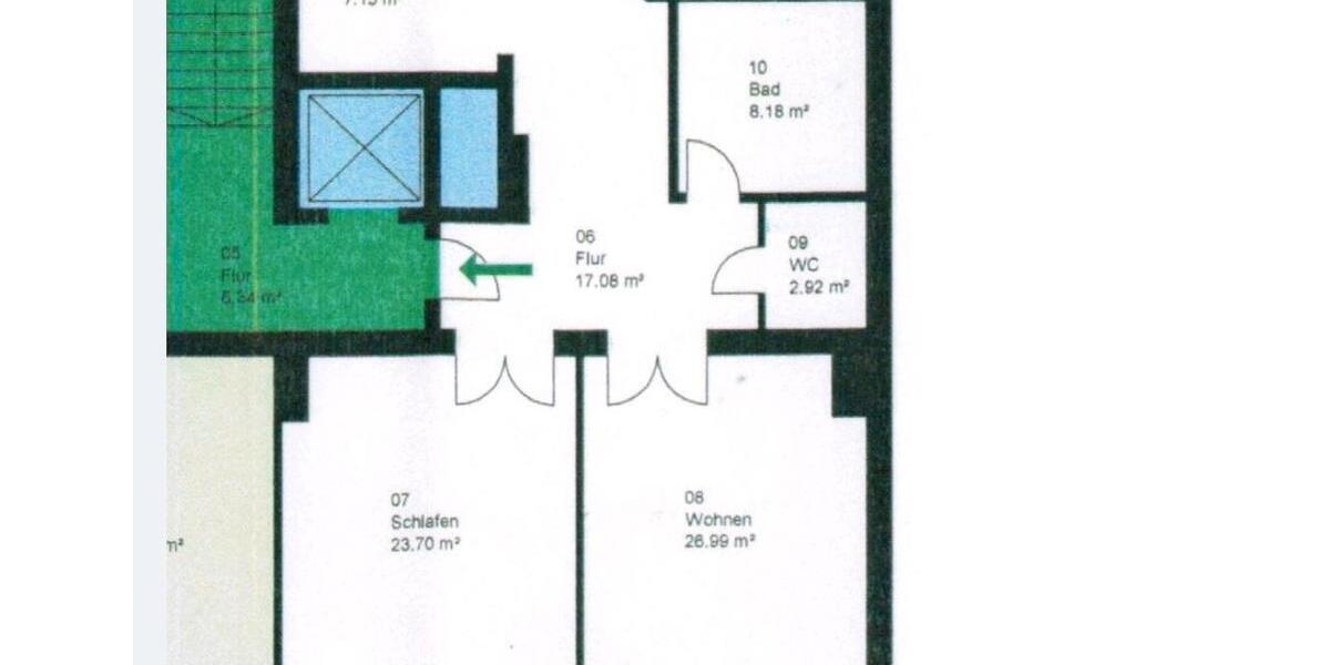Etagenwohnung Magdeburg Nordwest - 3 Zimmer, 102 m&sup2;, 820&euro; | Angebot:26216052