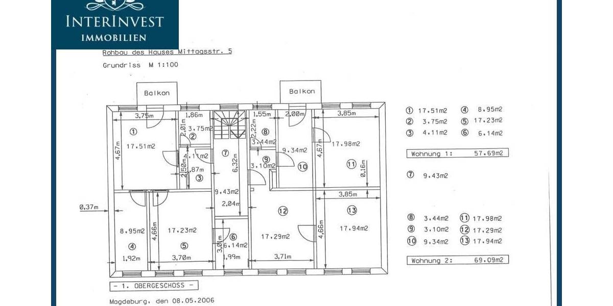 Mehrfamilienhaus, Wohnhaus Magdeburg Neue Neustadt - 870.000&euro; | Angebot:26569011