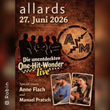 Die unentdeckten One - Hit - Wonder Live 27.06.2026 Allards Stadtfeld