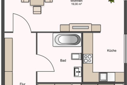 Gemütliche 2-Zimmer-Wohnung; ruhige Altstadtlage in Schönebeck zimmer