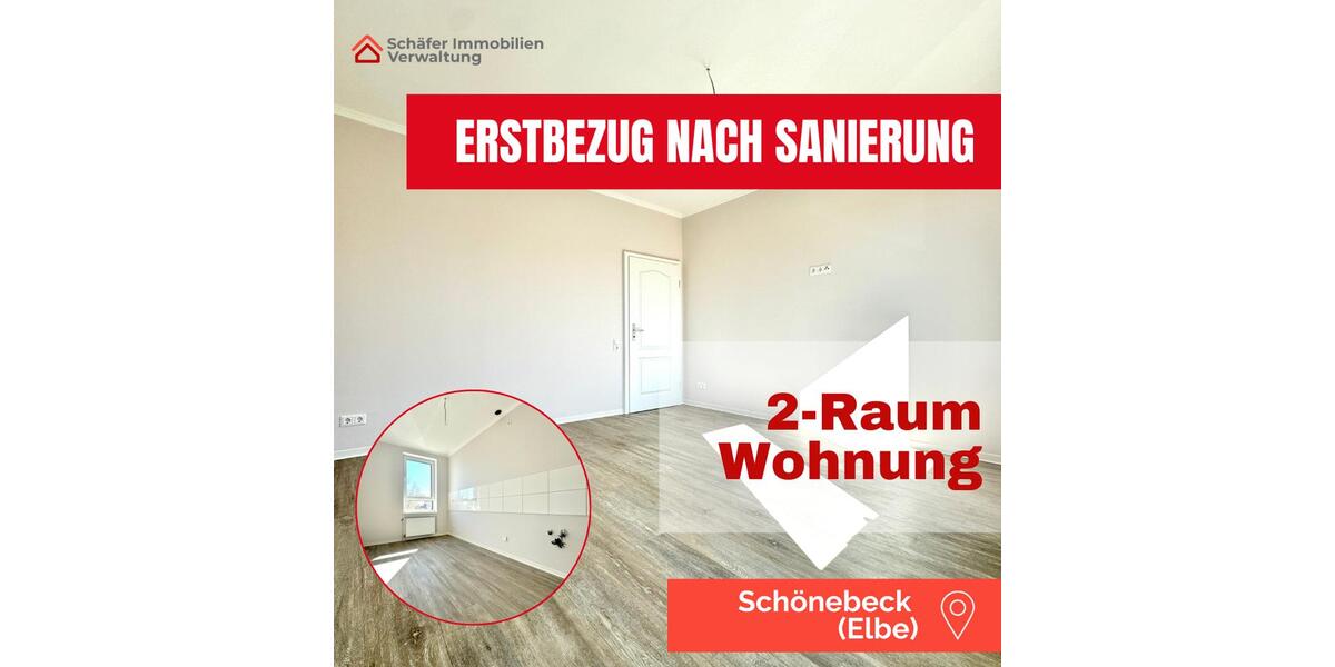 Erstbezug nach Sanierung, 2-Raum Wohnung im Herzen von Schönebeck! 2 zimmer