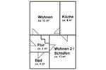 Dachgeschoßwohnung Magdeburg - 2 Zimmer, 40 m&sup2;, 300&euro; | Angebot:27634523