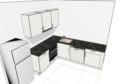 Singlewohnung mit Einbauküche zimmer