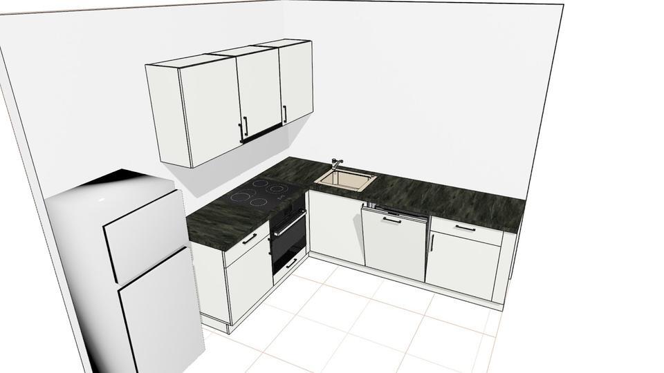 Singlewohnung mit Einbauküche zimmer